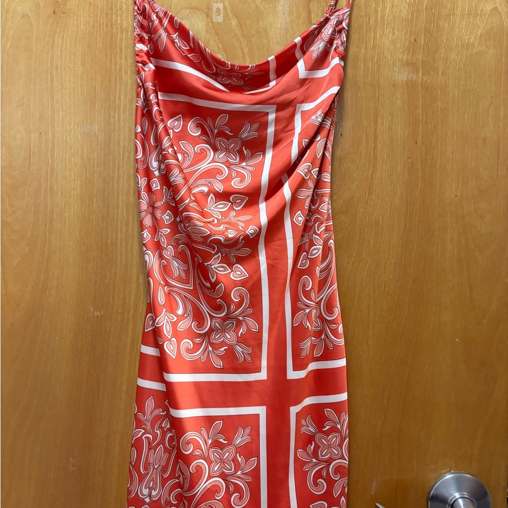 Forever 21 Red and White Floral Dress